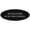 Black / Silver, variant on Signs ByLITA Oval No Soliciting Do Not Ring Doorbell Sign - Laser-Engraved Lettering | Durable ABS Plastic | Vibrant Colors | Powerful Foam Tape (Lt Gray) - Small