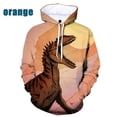 thumbnail image 4 of Sudadera con capucha con estampado de dinosaurio para hombre, sudadera informal de manga larga con estampado 3D de animales retro, sudadera holgada de otoño para la calle, 4 of 5