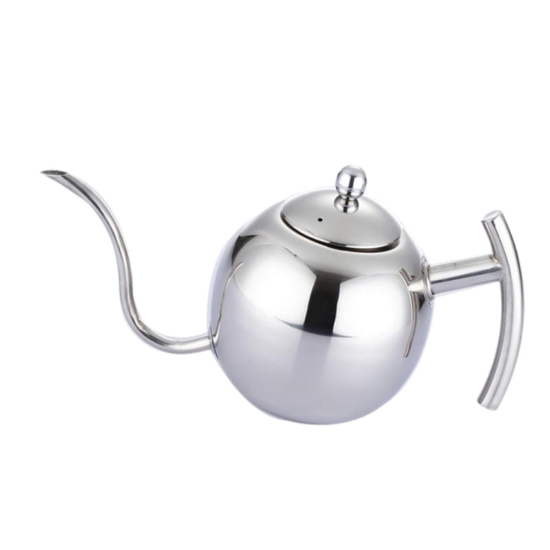 Stainless Steel Teapot Metal Coffee Tea Pot With Tea Leaf Infuser 1L 1.5L 