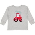 thumbnail image 3 of Inktastic Fun Red Tractor Boys or Girls Long Sleeve Toddler T-Shirt, 3 of 5