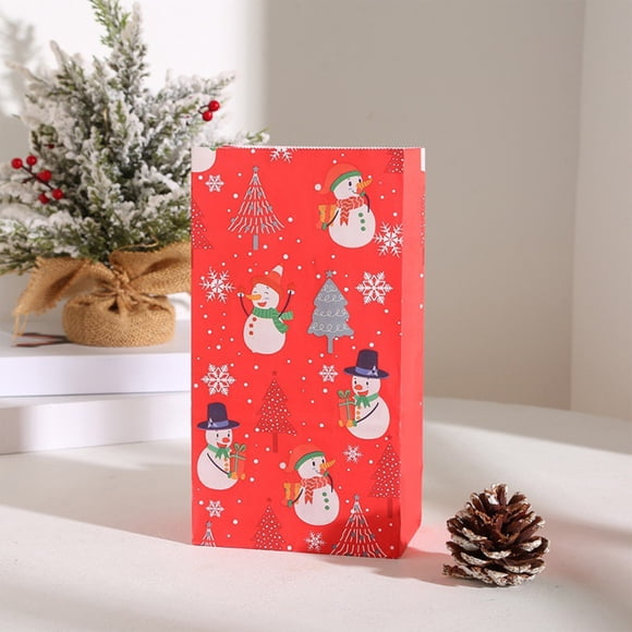 ABPWLY Christmas Gift Bags Christmas Gift Bags Kraft Bags and Christmas Bags 9.4 Inches High 5.1 Inches Long 3.1 Inches Wide Clearance Birthday Canada Days Christmas Kitchen