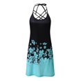 thumbnail image 4 of ICHUANYI Clearance Women's Summer Fashion Printed Sleeveless Suspenders Pullover Dress(Blue, L) ICHUANYI WER2023080907175, 4 of 7