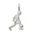 thumbnail image 5 of Auriga Fine Jewelry 925 Sterling Silver Lady Bowler Charm Pendant for Women (L-25mm, W-14mm), 5 of 6