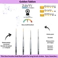 thumbnail image 2 of ZEM Brush Mfg AS-30 Golden Taklon Synthetic Mini & Long Liner Artist Paint Brush Set 4 pcs, 2 of 4