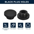 thumbnail image 2 of Unique Bargains 6 Pcs Black Plug Holes, H23 Rubber Button Plug for 22mm/0.87' Hole, 2 of 6