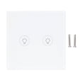 thumbnail image 2 of Interrupteur de Contrôle d'Application, Verre Trempé Sûr Empêche les Rayures Interrupteur Mural Tactile Minuterie 90-250V pour Zigbee, 2 of 8