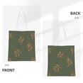 thumbnail image 3 of YFYANG Reusable Cotton Canvas Tote Shopping Bag, Dark Green Leaf Pattern Washable Portable Grocery Bag for Daily Travel, 3 of 8