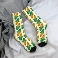 thumbnail image 5 of Daiia Corn 8 Print Crew Socks – Soft Breathable Long Socks for Men & Women, Moisture-Wicking & Comfortable Daily Wear Socks, One-Size Fits Most (US 5-11), 5 of 6