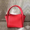 thumbnail image 2 of Bolsos tipo cubo de piel auténtica para mujer, bolsos de diseño de lujo, carteras, novedad de 2024, primera capa de piel de vaca, asa superior, pequeños bolsos de hombro, 2 of 5