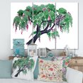 thumbnail image 2 of Designart ' A Lonely Tree of Wisteria ' Traditional Canvas Wall Art Print, 2 of 3