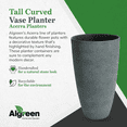 thumbnail image 2 of Algreen Acerra Pot de Jardinière Haut en Composite Résistant aux Intempéries, Stuc Gris, 2 of 7
