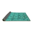 thumbnail image 2 of Ahgly Company Indoor Rectangle Oriental Turquoise Blue Traditional Area Rugs, 7' x 9', 2 of 4