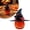 A, variant on 3D Printed Halloween Pumpkin Witch Hat Ornament, Halloween Home Decor, Tabletop Shelf Display, Holiday Gift Accessory, Home Office Halloween Decoration Gift, Classic