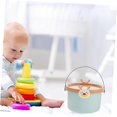 thumbnail image 3 of 2PCS Toy Bins Building Blocks Organizer Toy Storage Bucket Snack Bucket Child Plastic Sand Toys Bucket Water Bucket,A, 3 of 5