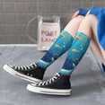 thumbnail image 5 of Honeii Whimsical Underwater Fantasy Print Long Socks,Novelty Design Socks Gift for Men and Women,Crew Socks,Calf Socks, 5 of 6