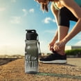 thumbnail image 4 of Sports Water Bottle,Durable Water Bottle,Leakproof Wide Mouth Bottle,Water Bottle With Wrist Strap,BPA Free,Portable Sports Water Bottle,Drinking Cup with Handle for Camping Gym(Black), 4 of 8