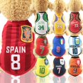 thumbnail image 5 of Mascotas Perros grandes, medianos y pequeños Perros Golden Retriever Chaleco de malla de primavera y verano Ropa de pelota Ropa de baloncesto Suministros para gatos, 5 of 5