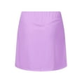 thumbnail image 5 of Women's Tennis Skirts,Clearance High Waisted Solid Color Plus Size Skort Trendy Comfy Dailywear Workout Running Sports Skirts,,XL, 5 of 6