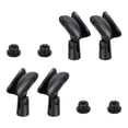thumbnail image 1 of Uxcell 4Pcs Abrazaderas de Micrófono Ajustables Soportes Flexibles Adaptador de Soporte de Micrófono Inalámbrico para Micrófonos de Mano con Adaptador de Tornillo Macho de 5/8" a Hembra de 3/8", 1 of 7