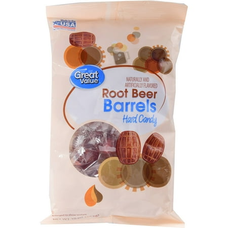 Great Value Root Beer Barrels Hard Candy, 10 oz