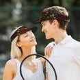 thumbnail image 4 of ZICANCN Visières de Soleil pour Femmes et Hommes, Chapeaux de Plage avec Roses Rouges Abstraites et Fleurs, Chapeau de Sport pour Golf Tennis Course, 4 of 6