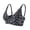 Dark Gray, variant on 3PC Jelly Bras for Women BWASD Wireless Comfortable Plunge Bralettes No Underwire Leopard Print Push Up Full Support Sport Bra Daily Wear 2026 S-4XL