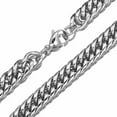 thumbnail image 5 of 7-18mm 316L Stainless Steel Links Silver Curb Cuban Chain Men Necklace 7"-40", 5 of 5