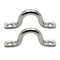 Clispeed Kayak Accessory U Shaped Boat Loops Silver Stainless Steel 15pcs