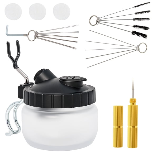Kit de Limpieza para Aerógrafo Podoy con Spray y Herramientas de Limpieza