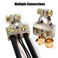 LotFancy 2Pcs Battery Terminal Connectors, 0/2/4/8/10 Gauge Car Audio Battery Terminals