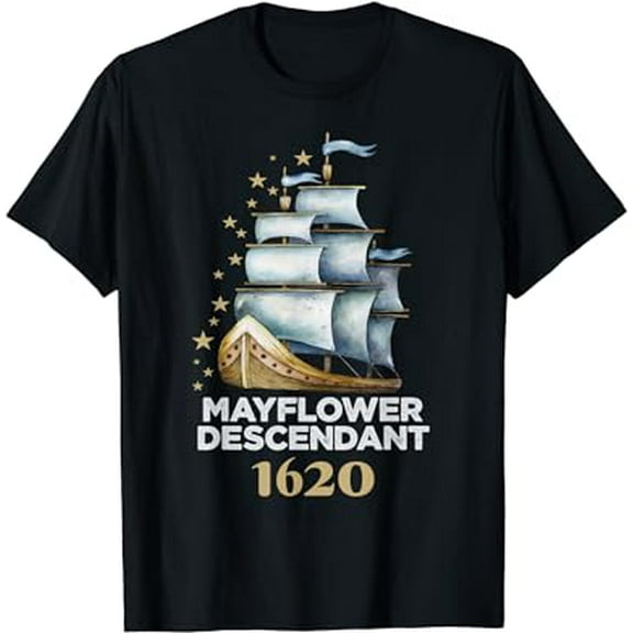 Mayflower Descendant 402 Years 2022 Ship Mayflower Voyage T-Shirt