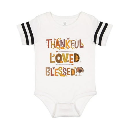

Inktastic Thankful Loved Blessed Gift Baby Boy or Baby Girl Bodysuit