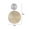 thumbnail image 5 of Grofry 11 Pairs Women Earrings Geometric Round Exaggerated Anti-allergy Lightweight Ear Decoration Jewelry Prom Cocktail Party Hanging Earrings Dangle Earrings, 5 of 7