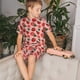 thumbnail image 4 of Balery Tomatoes Conjunto de Pijama Infantil de Manga Corta con Estampado – Ropa de Dormir de Algodón Suave-Small, 4 of 6