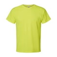 thumbnail image 5 of Hanes Essential -T Men Hi-Vis T-Shirt, Classic Fit Crew Neck Short Sleeve Safety Green Tee, L, 5 of 5