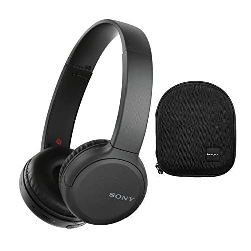 Sony WH-CH510 Wireless On-Ear Headphones, Black (WHCH510/B) with Knox Gear Hard-Shell Case Bundle (2 Items)