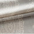 thumbnail image 6 of DriftAway Cathy Linen Textured Paisley Block Print Farmhouse and Modern Rustic Room Darkening Blackout Tie Up Adjustable Balloon Rod Pocket Curtain, 45" x 63", Gray, 6 of 8