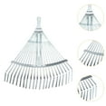 thumbnail image 4 of Escoba de hojas de jardín perfecl rastrillo de metal telescópico ajustable 29-46 cm, 4 of 8