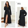 thumbnail image 1 of Mialoley Couple Matching Kimono Bathrobe Solid Color Long Sleeve Spa Night Hooded Robe for Soft Pajama Outfit, 1 of 2