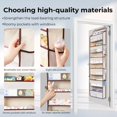 thumbnail image 4 of Over Door Organizer Heavy Duty Door Hanging Organizer Storage with Pockets Stuffed Animal Storage for Nursery Newborn Baby Essentials RV Closet Storage and Organization, 4 of 7