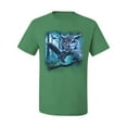 thumbnail image 2 of Owls, The Forest Vigilantes Animal Lover Men's Graphic T-Shirt, Kelly, Small, 2 of 3