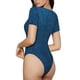 thumbnail image 2 of Fotbe Deep Blue Glitter Body de Mujer con Cuello Redondo y Mangas Cortas, Sin Mangas Ajustado, Suave, Cómodo y Básico-Small, 2 of 7