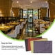 thumbnail image 2 of Matsuzay Manteles individuales de hoja de PVC, manteles individuales, posavasos de vino, aislamiento rectangular, accesorios de decoración de Hotel, Mostrada Rojo hoja Matsuzay HA082985-02, 2 of 6