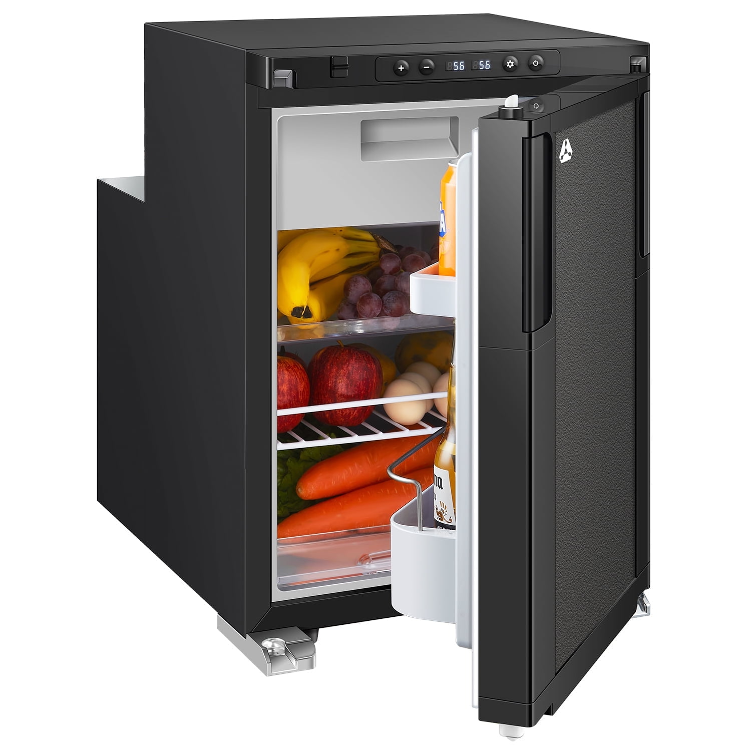 Aobosi Upgraded 12 Volt Car Refrigerator, 50L(1.76cu.ft) RV Fridge and Freezer, RV Refrigerator APP Control with Lock, (-4℉-46℉) Fridge Freezer 12/24V DC for Truck, RV, Camping, Travel
