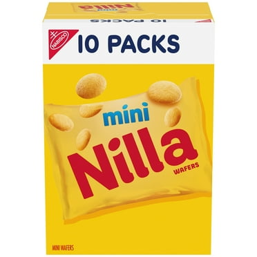NILLA Wafers Mini Cookies, Vanilla Wafers, 10 Snack Packs