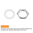 thumbnail image 4 of Uxcell Guitar Nuts and Washers M9 Guitar Input Output Jack Socket Nuts Silver for Guitar Bass 8 Set, 4 of 5