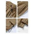 thumbnail image 4 of Men's Casual Parachute Pants Wide Leg Trousers Beam Feet Harem Baggy Cargo Pants for Trendy Street Wear, 4 of 6