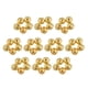 thumbnail image 2 of 50 piezas mm espaciador de sueltas para la fabricación de joyas de bricolaje de cobre de de agujero Oro 2, 2 of 7