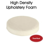 FoamRush 3" Thick x 13" Diameter High Density Upholstery Foam (Bar Stools, Seat Cushion, Pouf Insert, Mediation Cushion, Patio Round Cushion Replacement)