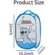 thumbnail image 3 of Cesto para la ropa sucia con asas y diseño de punto: cesta plegable de malla para habitación, decoración de baño para viajes., 3 of 7